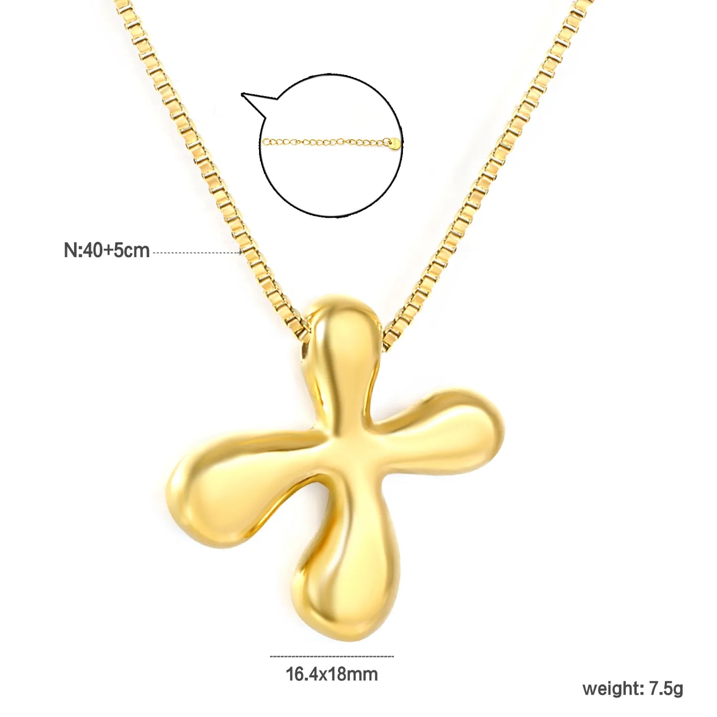 ✨ Wholesale PVD 18k gold A-Z 26 Q-version Letters Alphabet Pendant Necklace | Gold plated Stainless Steel Initial Jewelry