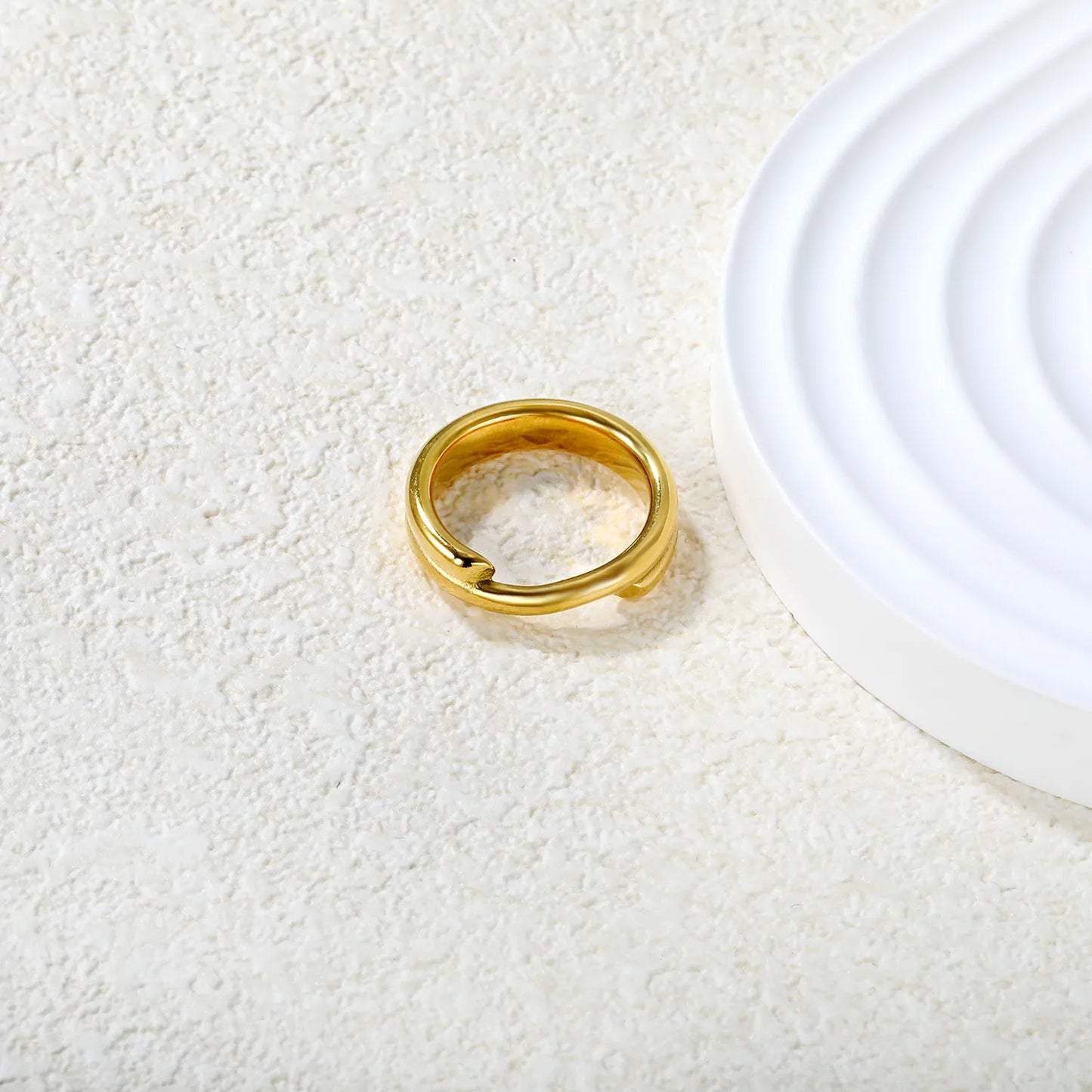 ✨ Wholesale Gold Spiral Ring | 5mm/6.3mm/10mm | Stainless Steel
