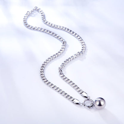 Girls Kids JewelryFashion 18k Gold Plated Steel Ball Accessories Necklace