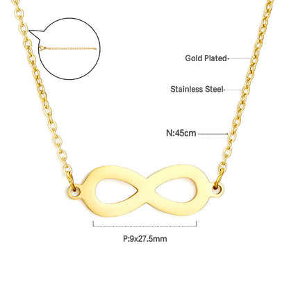 Stainless Steel Figure 8 Accessory Necklace