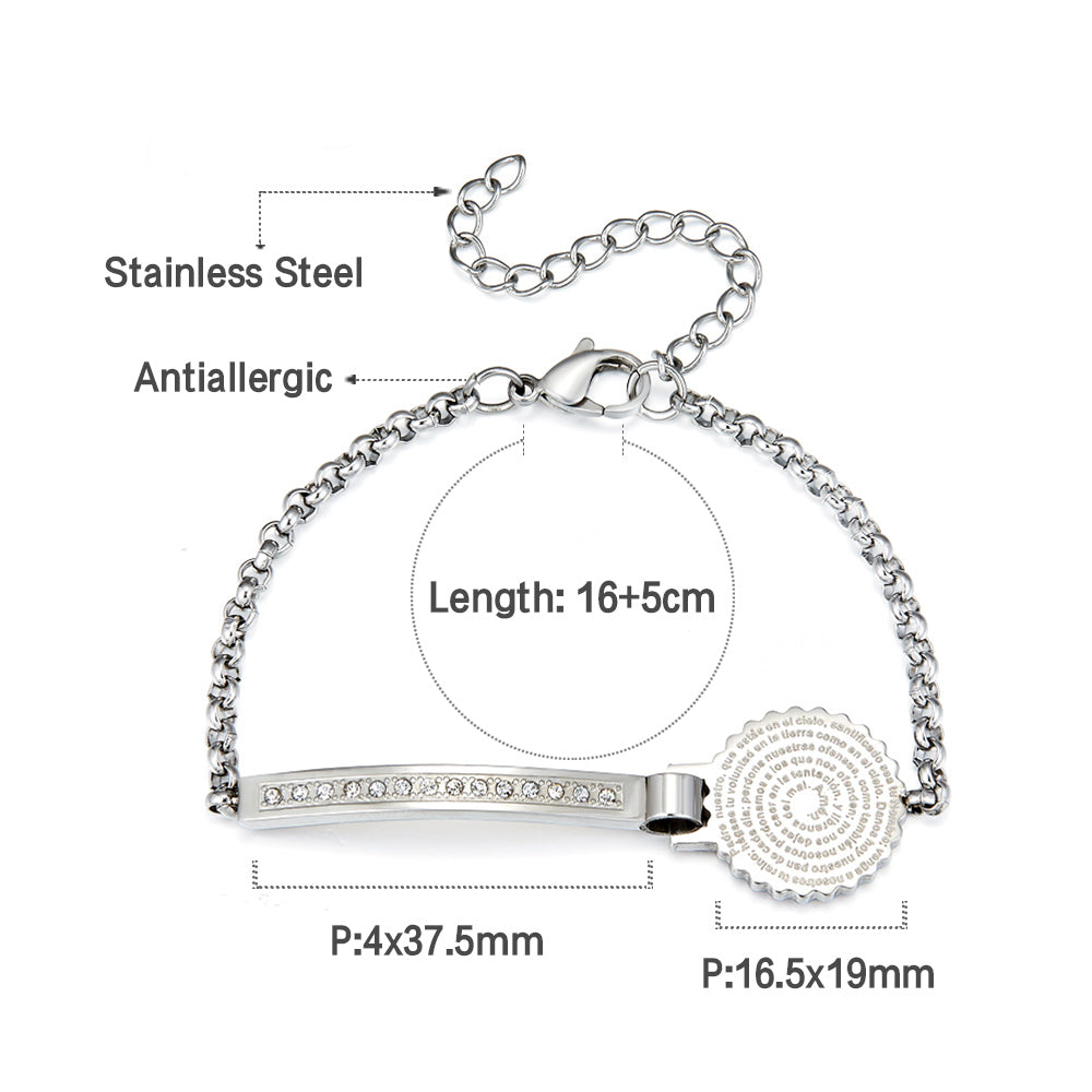 Long Stick a Card Accessories With Diamond Bracelet