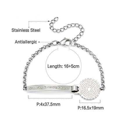 Long Stick a Card Accessories With Diamond Bracelet