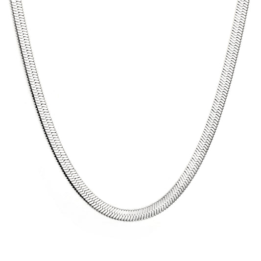 3.2mm Stainless Steel Necklace Snake 42+5cm Chain Wholesale Men Women Couple Jewelry Blade Chain