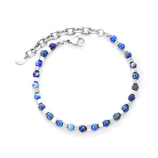 4.6*7.4mm Bracelet Natural Stones Stainless Steel Luxury 18+5cm Chain Fashion Women Wholesale