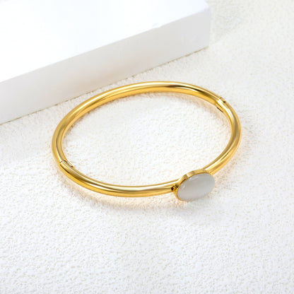 Stainless Steel Fashion Bracelet Wholesale Women's Gold-Plated