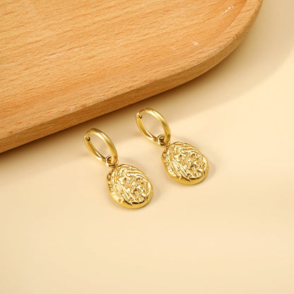 2x12.7mm circle with shaped earrings
