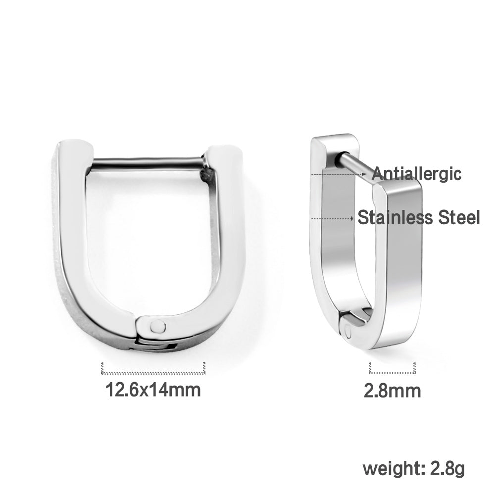 U-shaped ear buckle 2.8*12.6*14mm