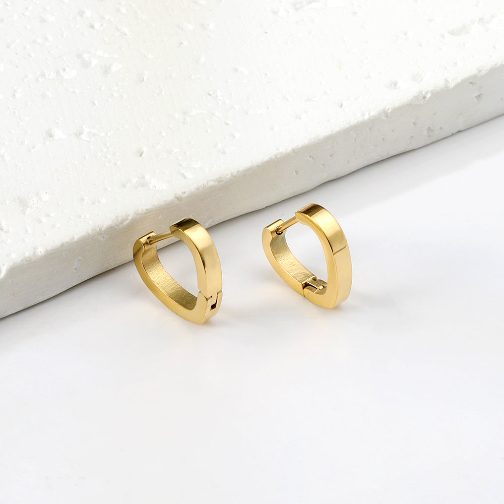Heart-shaped earrings 2.8*15.4*13.8mm