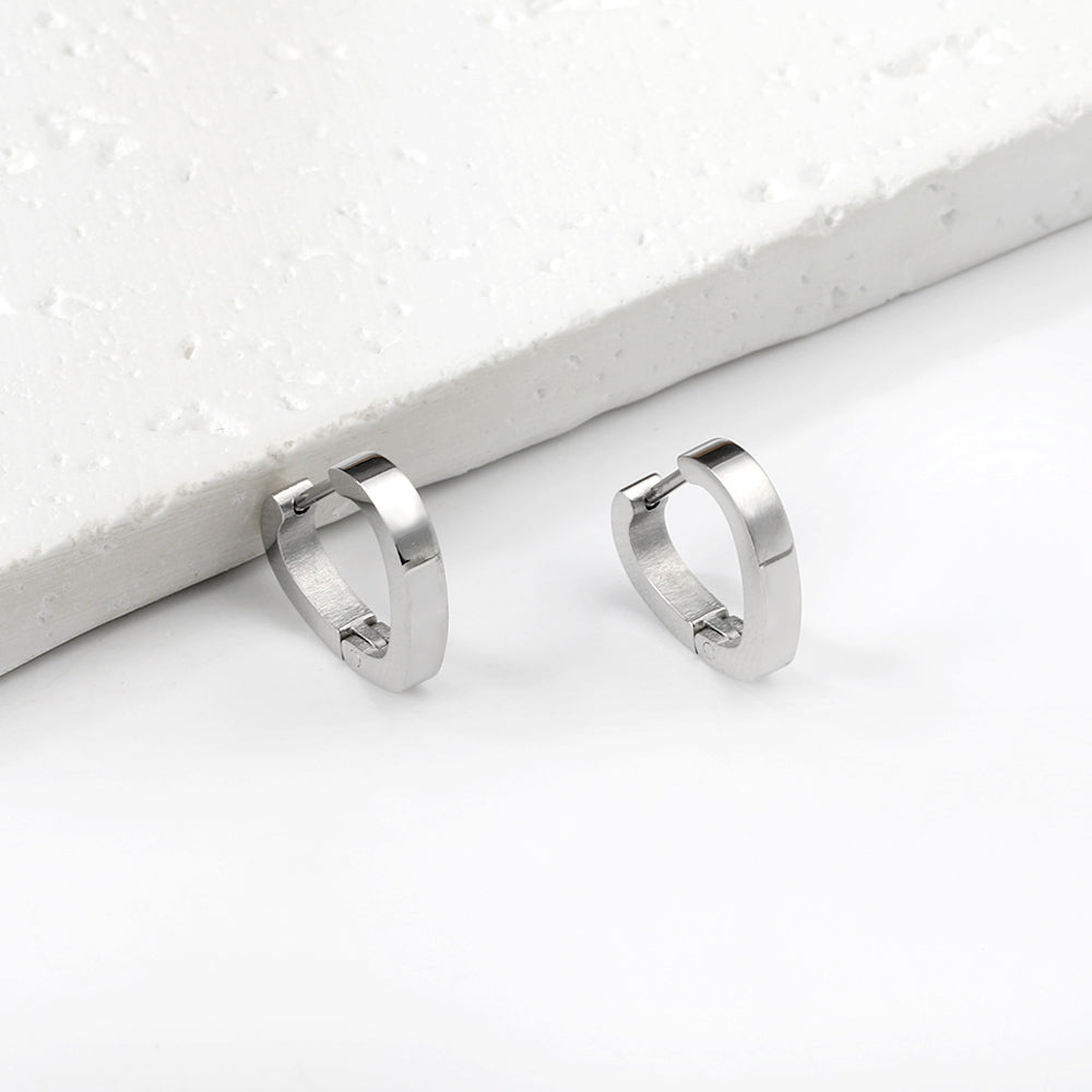 Heart-shaped earrings 2.8*15.4*13.8mm