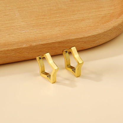 Star earrings 2.8*18*17.7mm