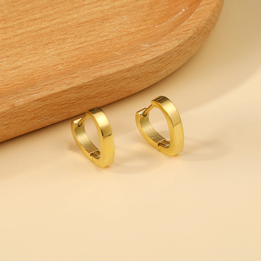 Heart-shaped earrings 2.8*15.4*13.8mm