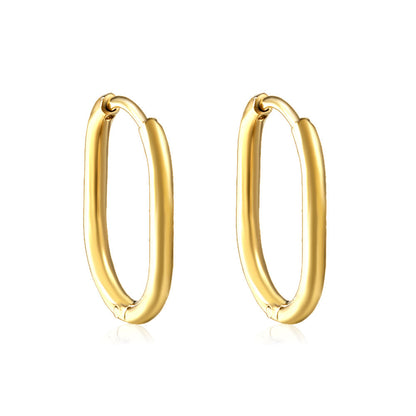 Oval earrings