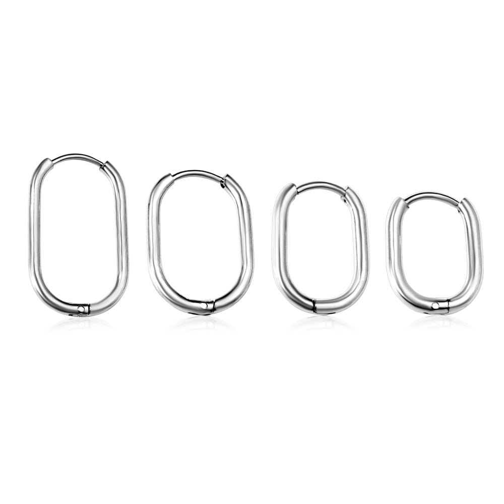 Oval earrings