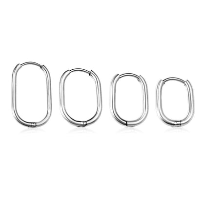 Oval earrings