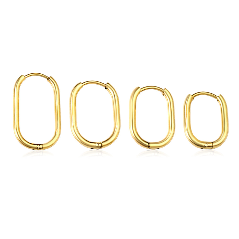 Oval earrings