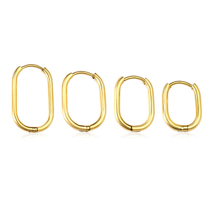 Oval earrings