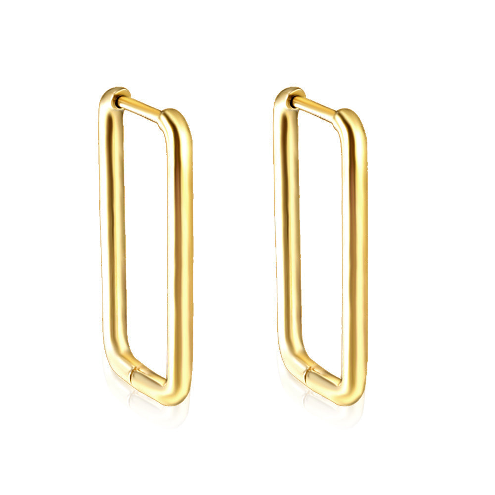 Rectangular ear buckle