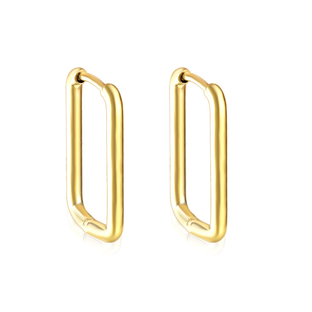 Rectangular ear buckle