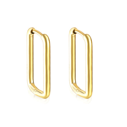 Rectangular ear buckle