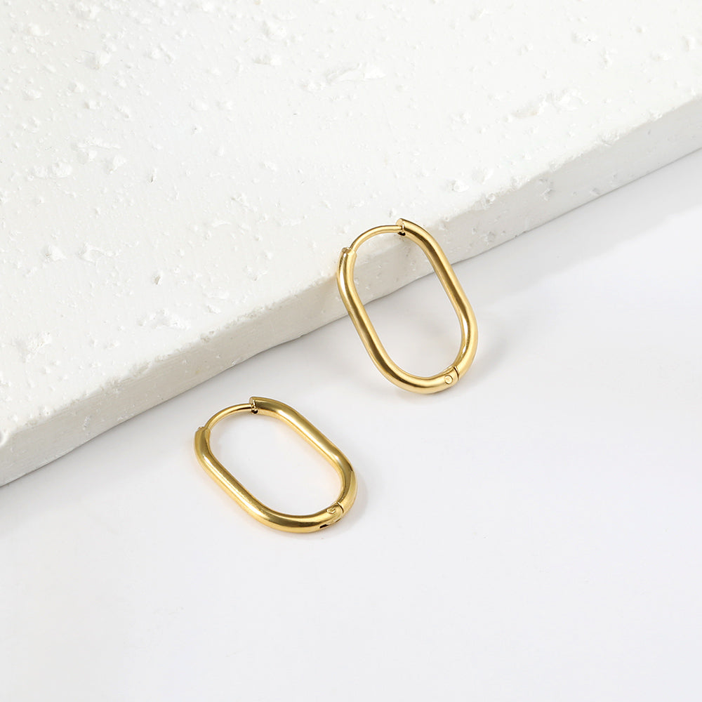 Oval earrings