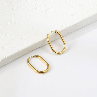 Oval earrings