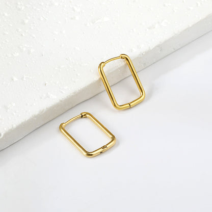 Rectangular ear buckle