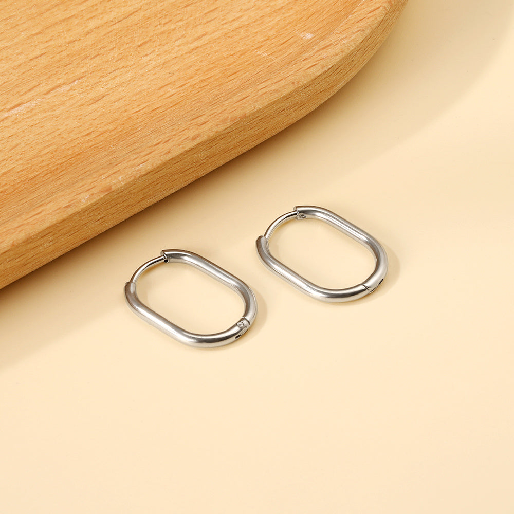 Oval earrings