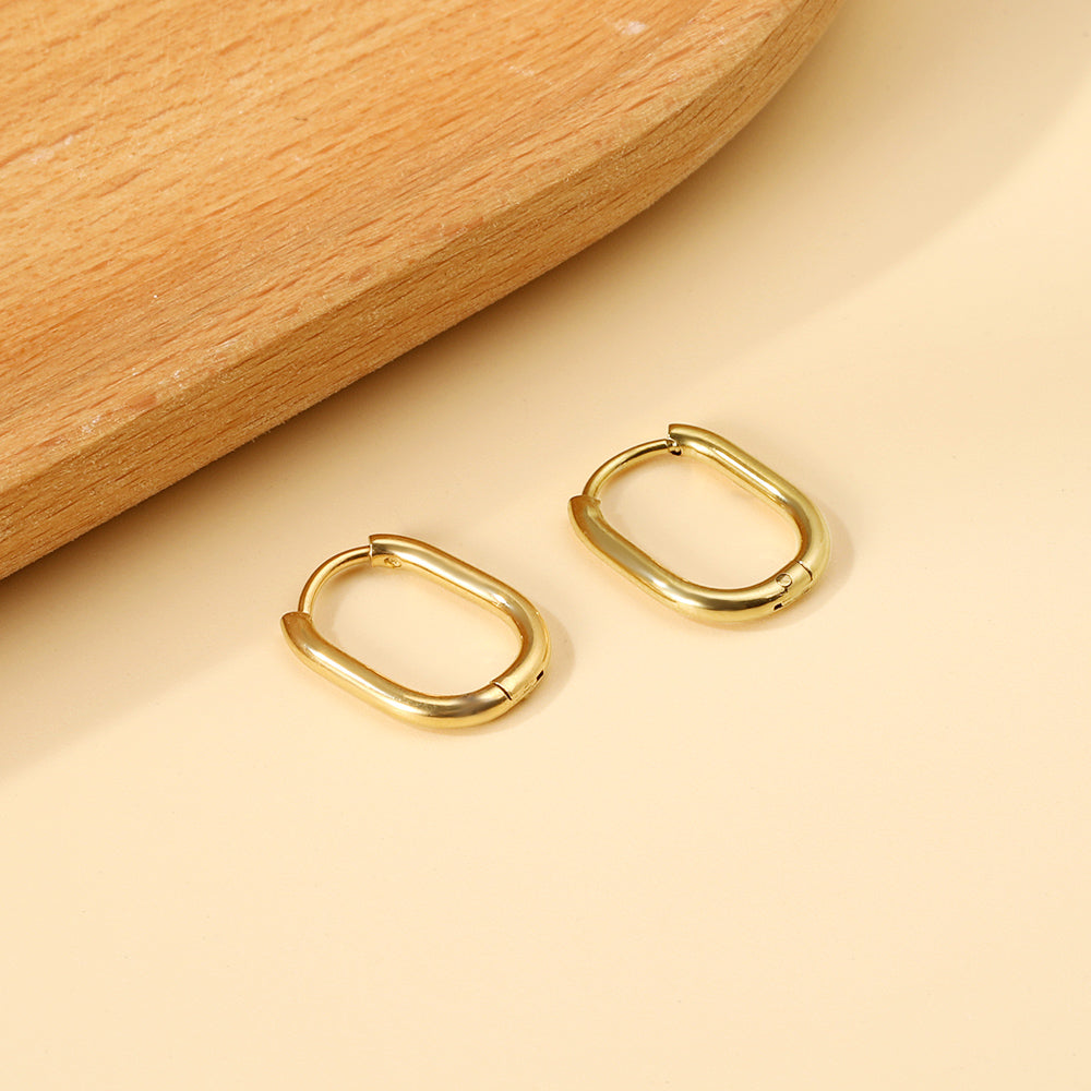 Oval earrings