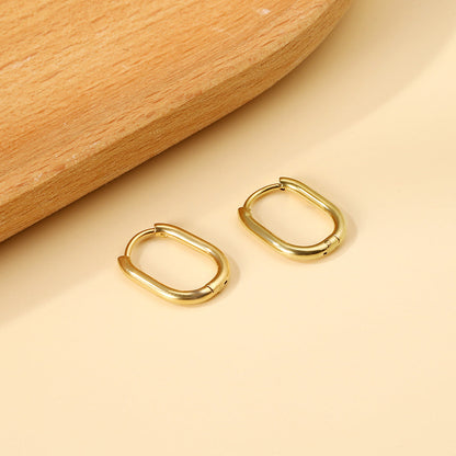 Oval earrings