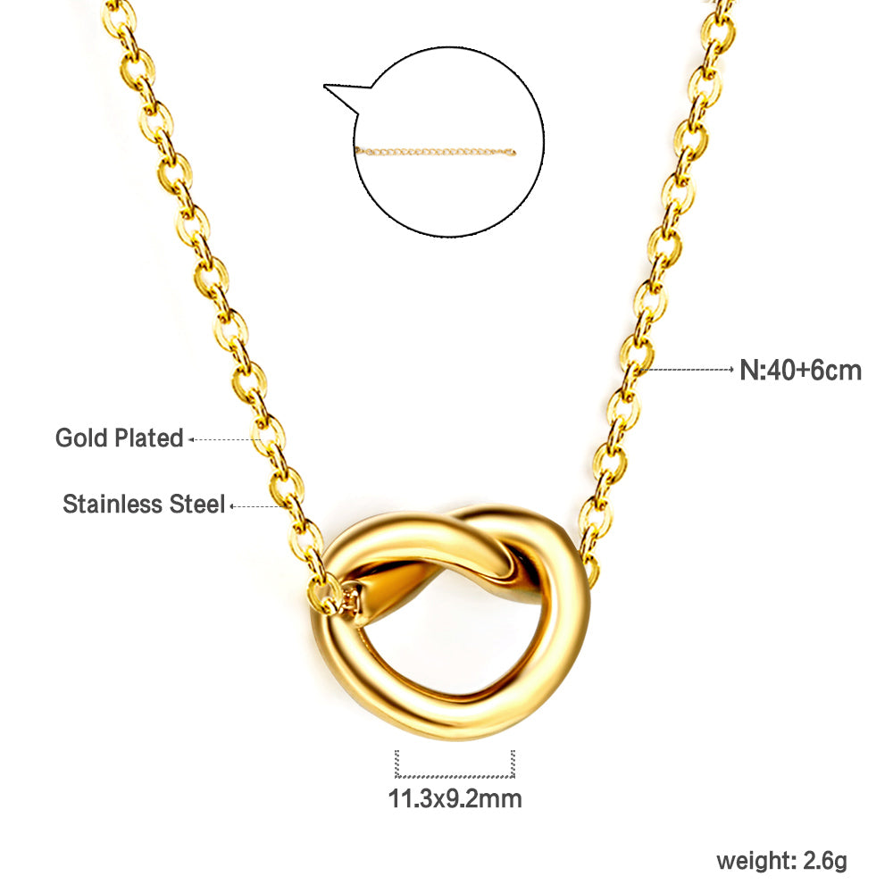 2025 New Year Rope Clasp Pendant Necklace 40+6cm