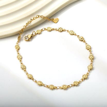 5mm Flower Accessory Anklet 23+5cm