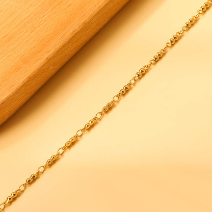 2.3mm Double Bead Accessory Anklet 21+6cm
