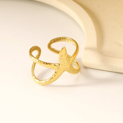 Chic Gold Stainless Steel Starfish Cuff Bracelet ¨C Stylish Choice for Jewelry Wholesale