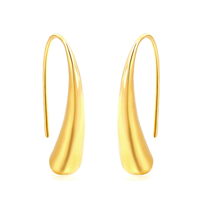 Long drop earrings 5.6*25mm gold color