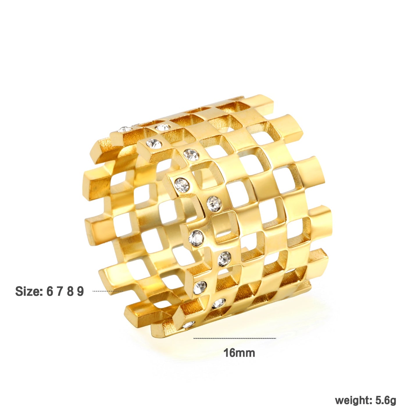 New Wispy Diamond Exaggerated Index Ring