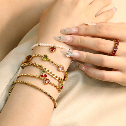 ✨ 18K Gold Plated Bracelet Wholesale (MOQ 12+) | Stainless Steel Hypoallergenic 🌍 | Dainty Chain & Charm Bracelets