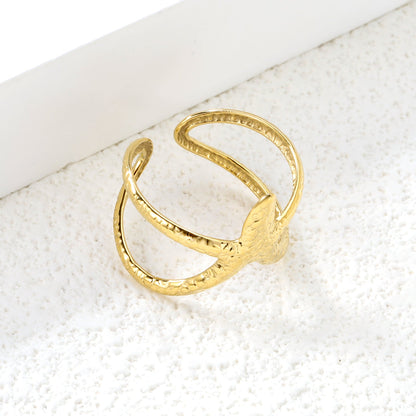 Chic Gold Stainless Steel Starfish Cuff Bracelet ¨C Stylish Choice for Jewelry Wholesale