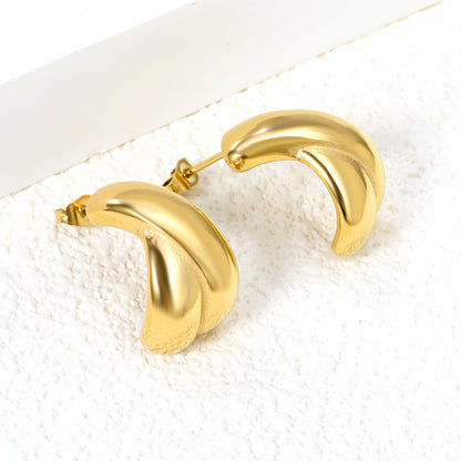 Half Cross Earrings 11.3*18.6mm