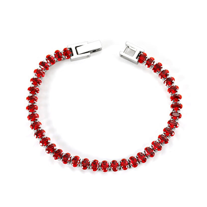 Wholesale 2025 New Year Oval 6 Colors Clasp Bracelet 17cm