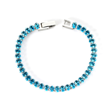 Wholesale 2025 New Year Oval 6 Colors Clasp Bracelet 17cm