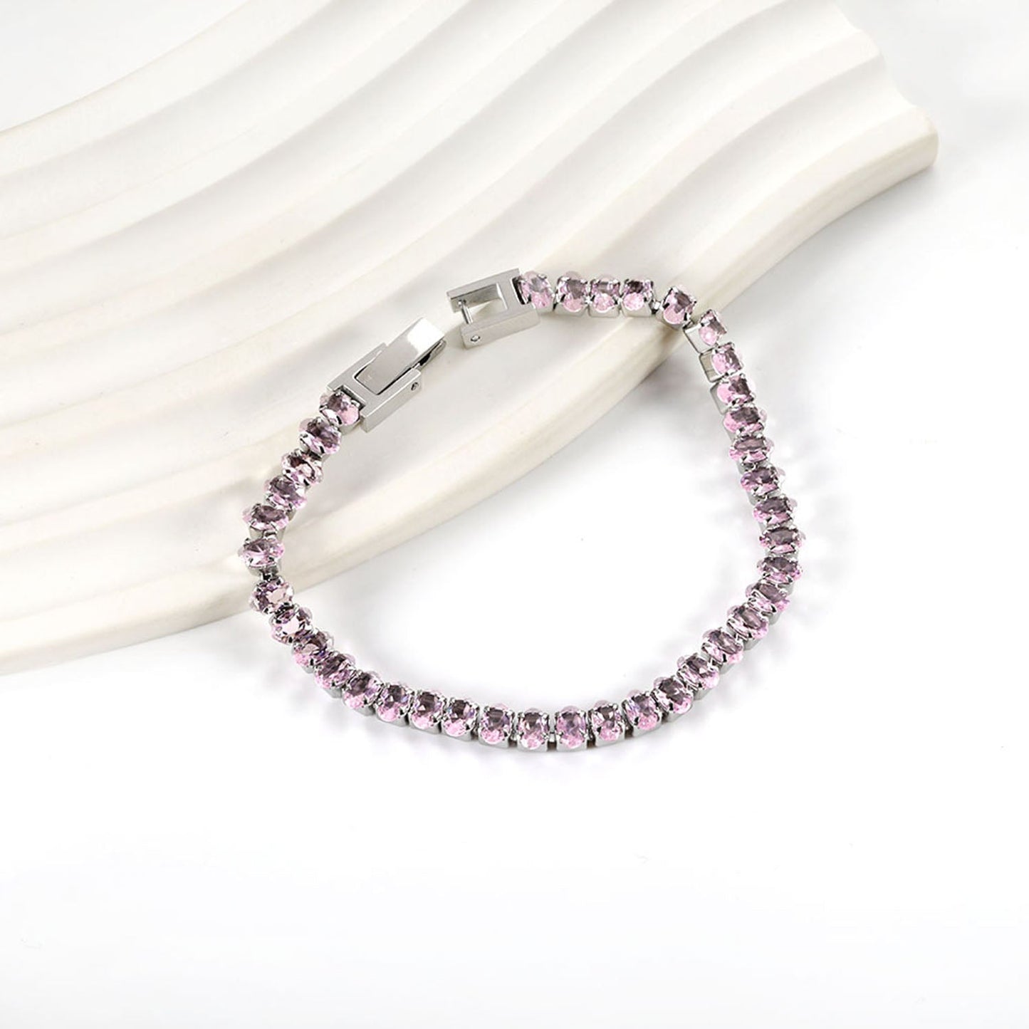 Wholesale 2025 New Year Oval 6 Colors Clasp Bracelet 17cm