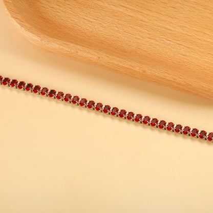 Wholesale 2025 New Year Oval 6 Colors Clasp Bracelet 17cm