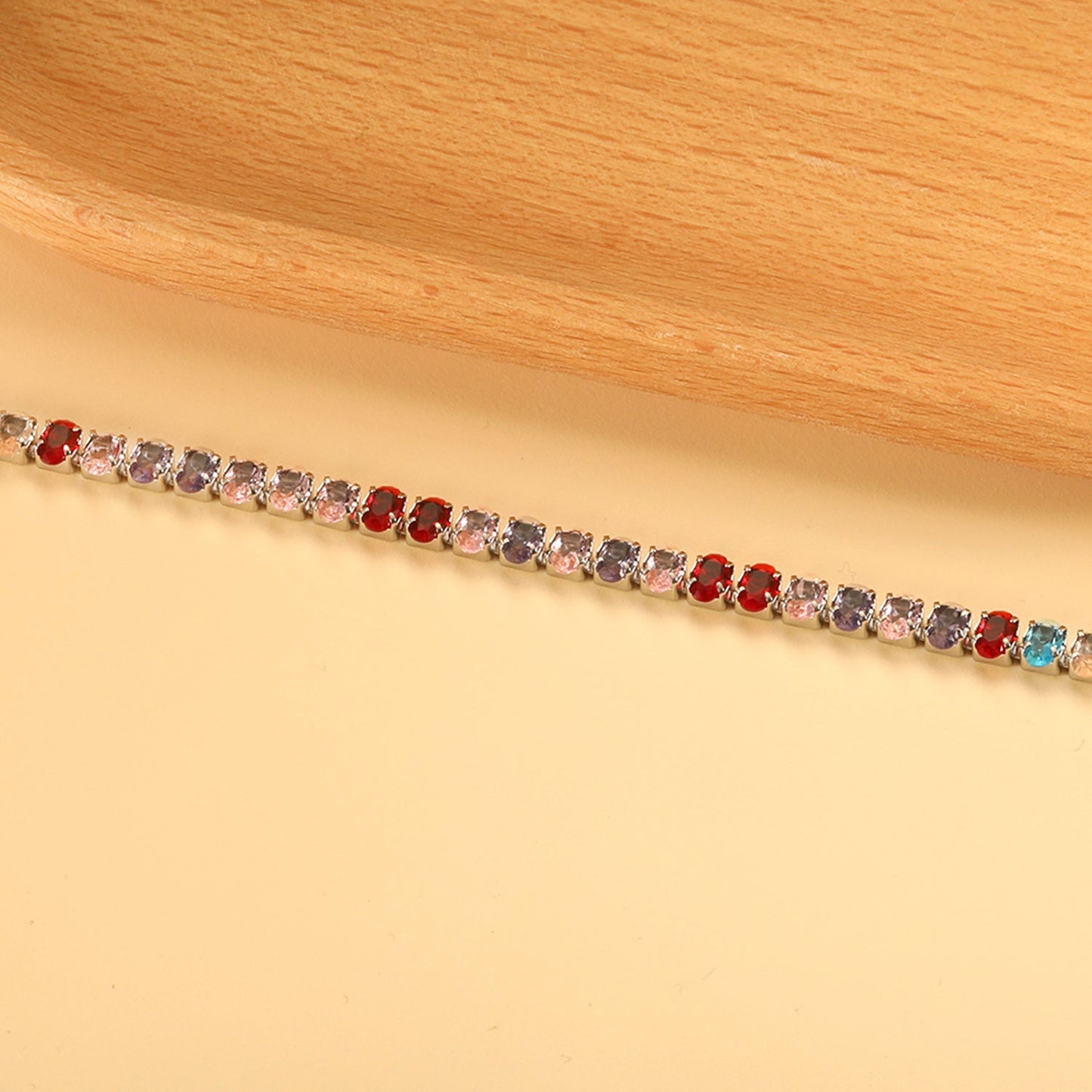 Wholesale 2025 New Year Oval 6 Colors Clasp Bracelet 17cm