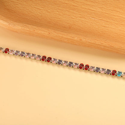 Wholesale 2025 New Year Oval 6 Colors Clasp Bracelet 17cm
