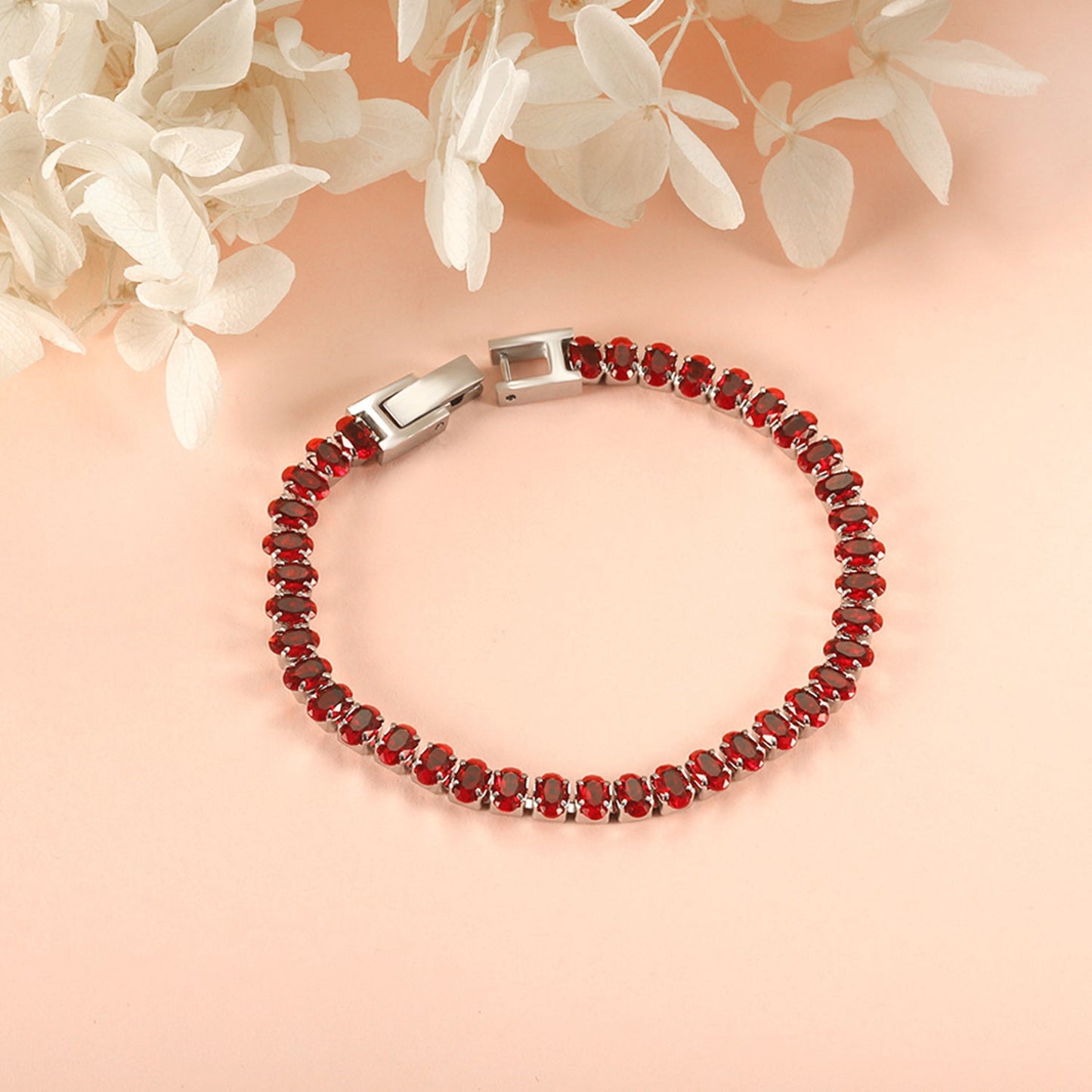 Wholesale 2025 New Year Oval 6 Colors Clasp Bracelet 17cm