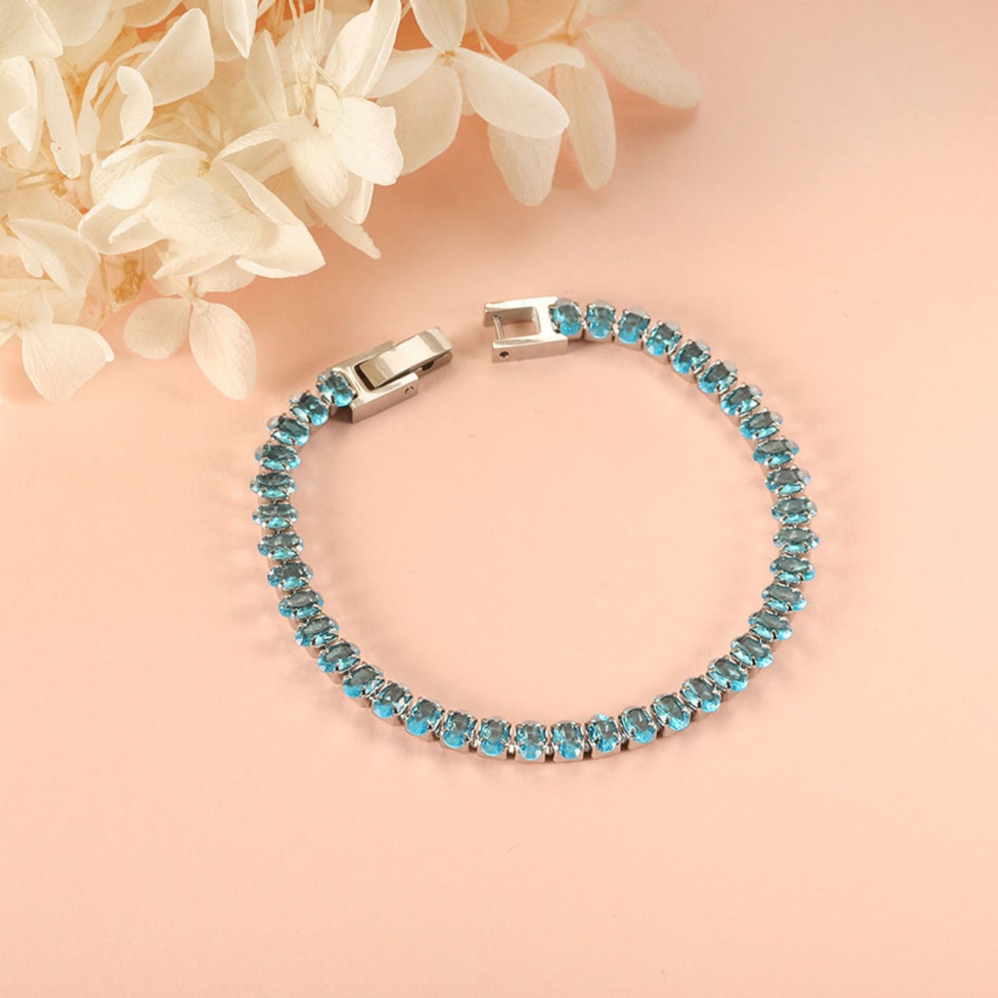 Wholesale 2025 New Year Oval 6 Colors Clasp Bracelet 17cm