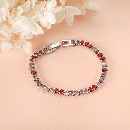 Wholesale 2025 New Year Oval 6 Colors Clasp Bracelet 17cm