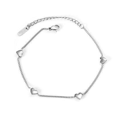 Wholesale 4 Peach Heart Accessory Bracelet 18+5cm