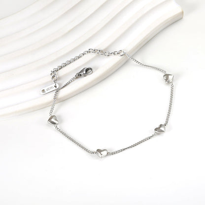 Wholesale 4 Peach Heart Accessory Bracelet 18+5cm