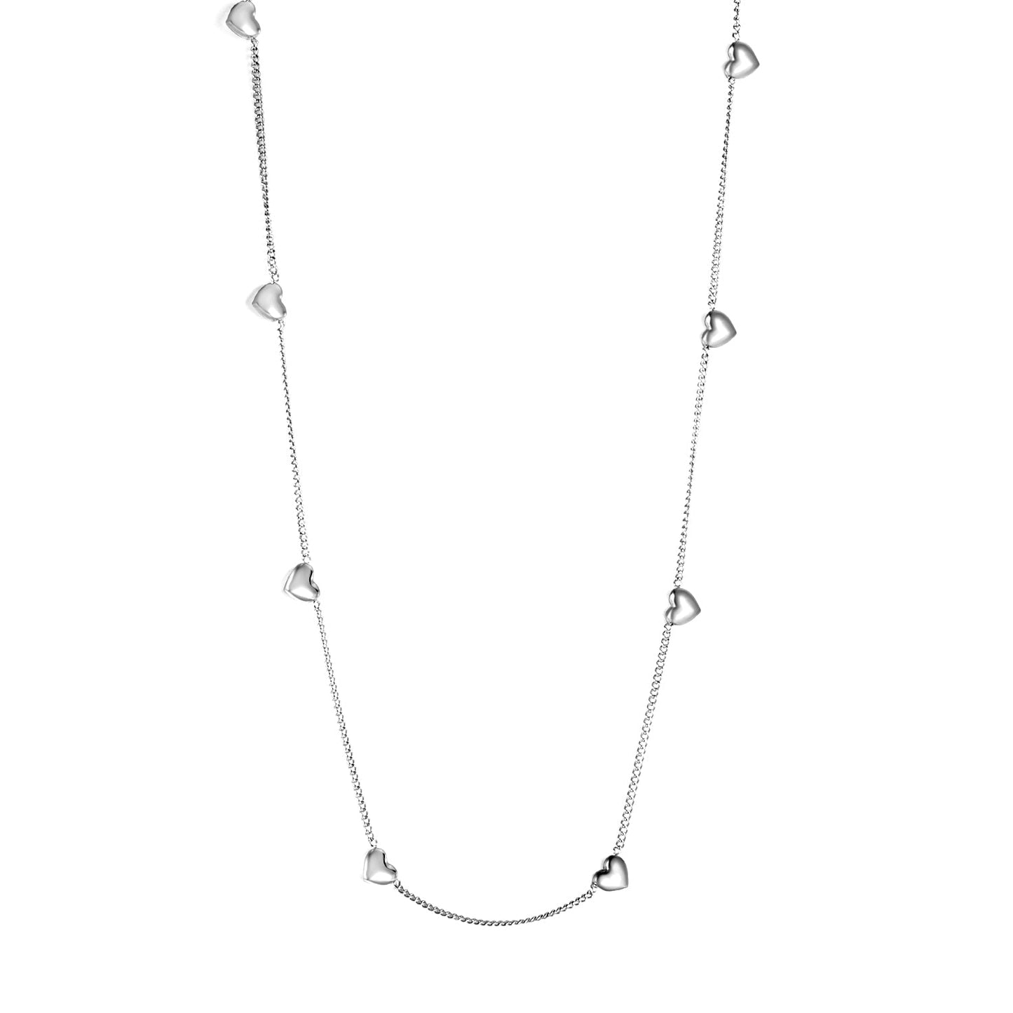2025 New Year 8 Peach Heart Pendant Necklace 40+5cm